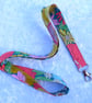 Liberty Tana Lawn lanyard, with swivel lobster clip, floral