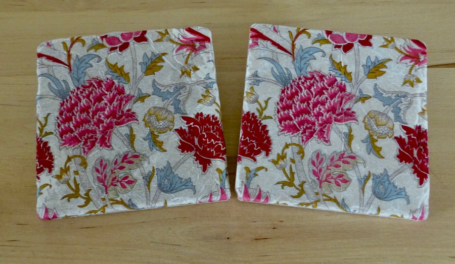 Marble 'William Morris Design' Coasters