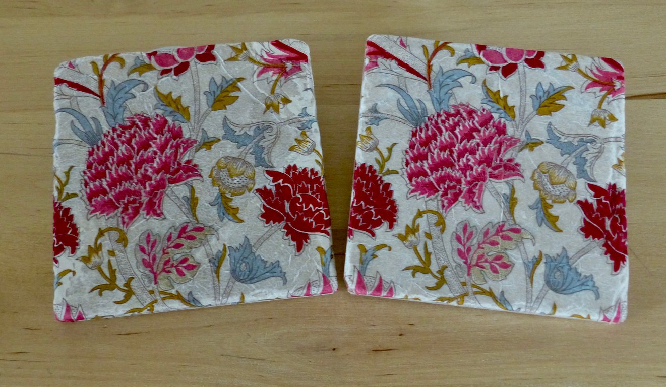 Marble 'William Morris Design' Coasters