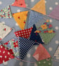  Moda Fabric Mini Cotton Fabric Bunting 