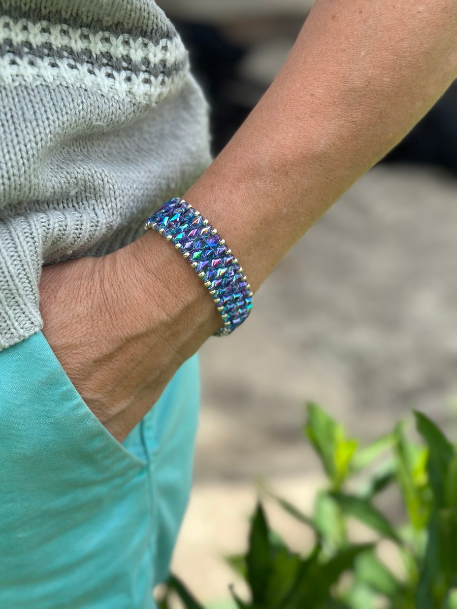 GemDuo Bracelet - Summer Rainbow - Light Blue