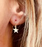 14K Gold Fill Star Drop Earrings  - Image 1