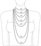Day of the Dead Dancing Skeletons Purple Heart Necklace - Image 4