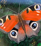 Peacock Butterfly Acrylic Painting - Image 2