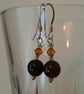 Smokey Quartz & Austrian Crystal Earrings  - Image 4