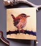 Golden Wren Blank Greeting Card