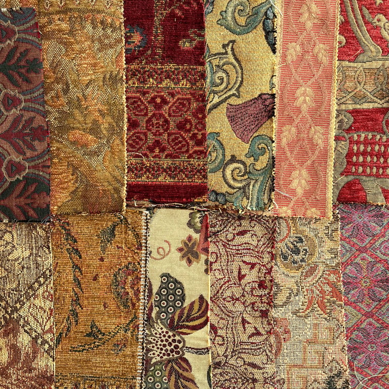 Gift for sewers, Upholstery fabric destash, gift for crafters, fabric bundle,