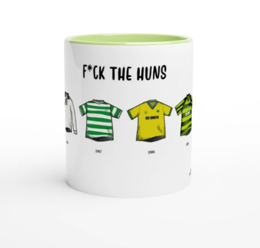 Celtic Mug - Football Kits Through The Ages - Funny Gift