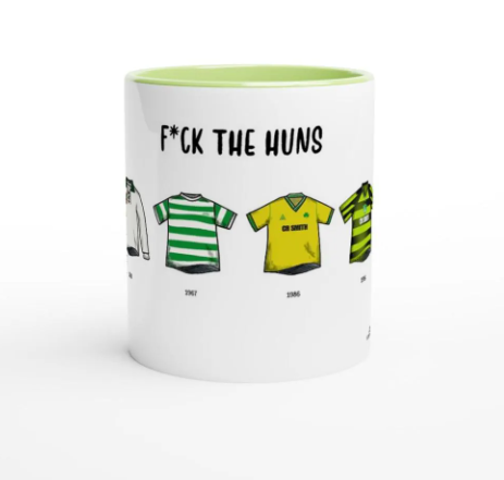 Celtic Mug - Football Kits Through The Ages - Funny Gift