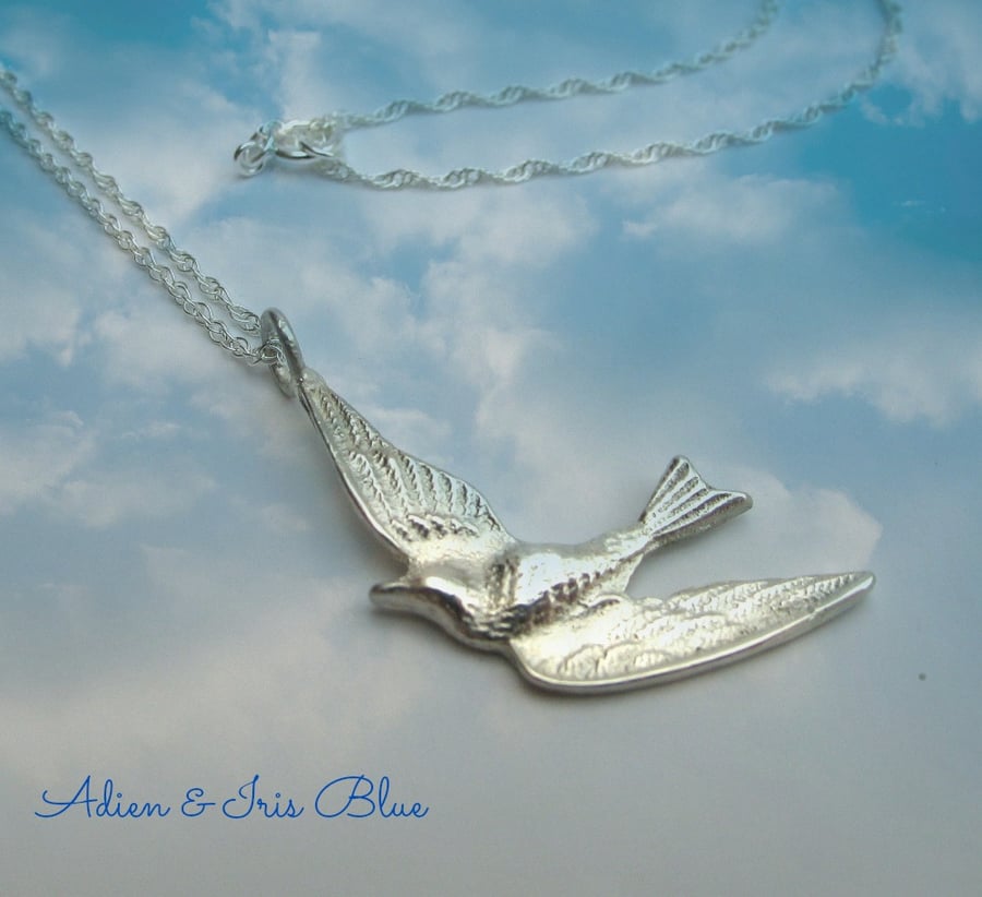Silver Bird Necklace