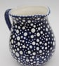 dotty blue and white jug - Image 2