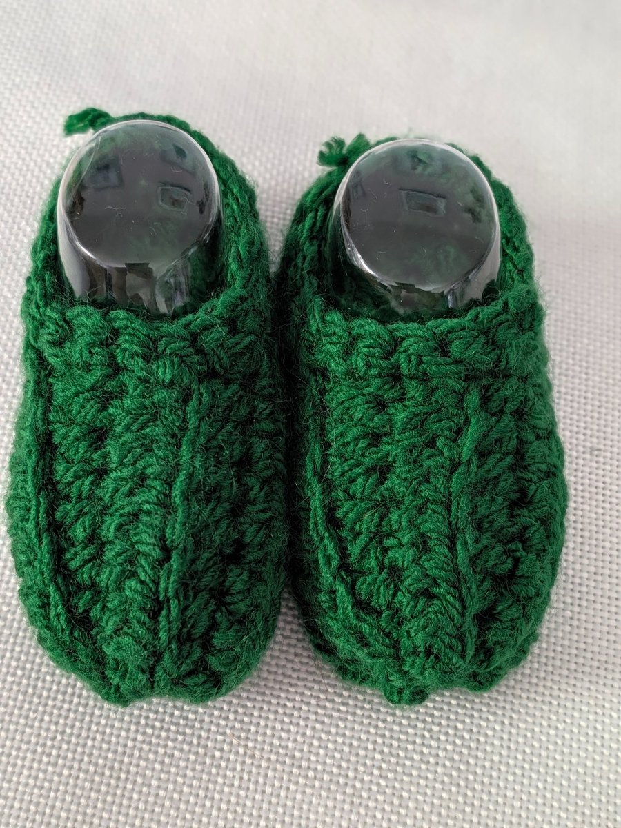 Green Baby shoes newborn