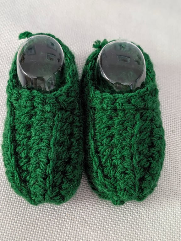 Green Baby shoes newborn