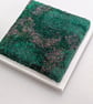 Summer Seconds Green nature inspired Textile Art - FRAMED - Image 2