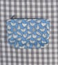 Hand made chicken print zip pouch - Image 2