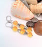 Jewellery Set with Yellow Topaz Beads, Cones and a Golden Brown Crystal Heart - Image 3