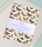 Handmade Notebook - Scattered Butterflies and Moths - Small Notepad or Journal - Image 1