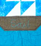 Sail Away - Lap, baby quilt or wall hanging with stars and sailboats - Image 5
