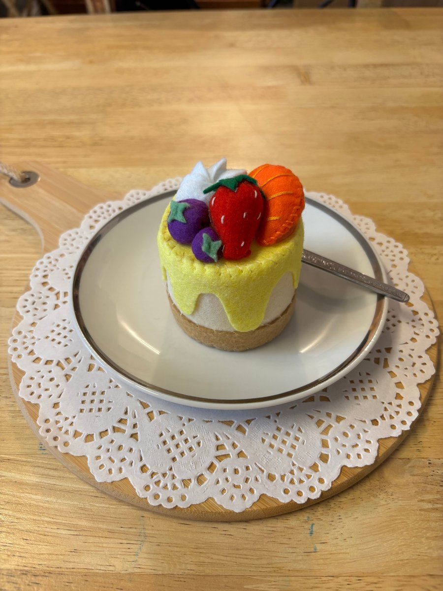 Handcrafted Berries & Citrus Felt Cheesecake