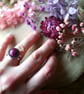 Pink Sparkly Hypoallergenic Adjustable Ring - Image 4