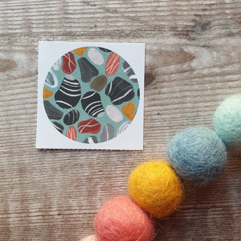 Beach Pebbles 38mm Round Sticker