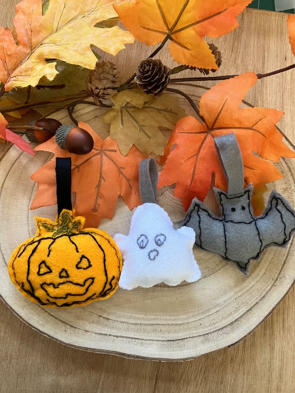 Halloween felt decorations