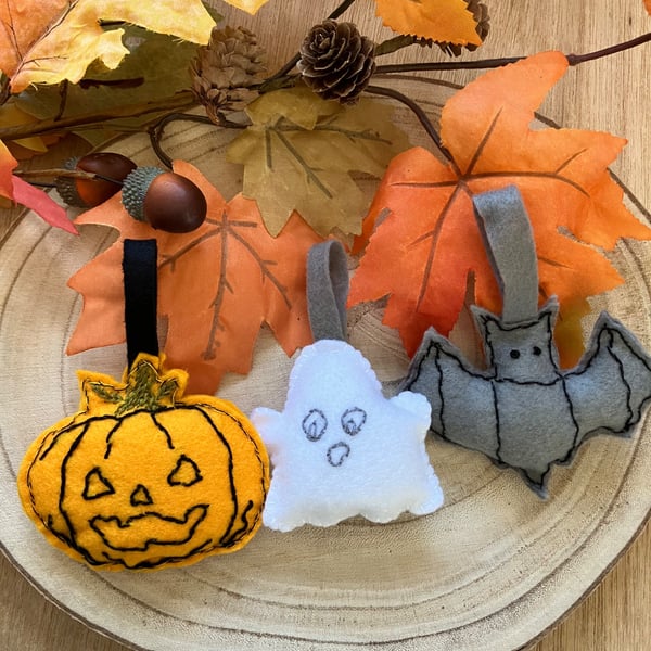 Halloween felt decorations