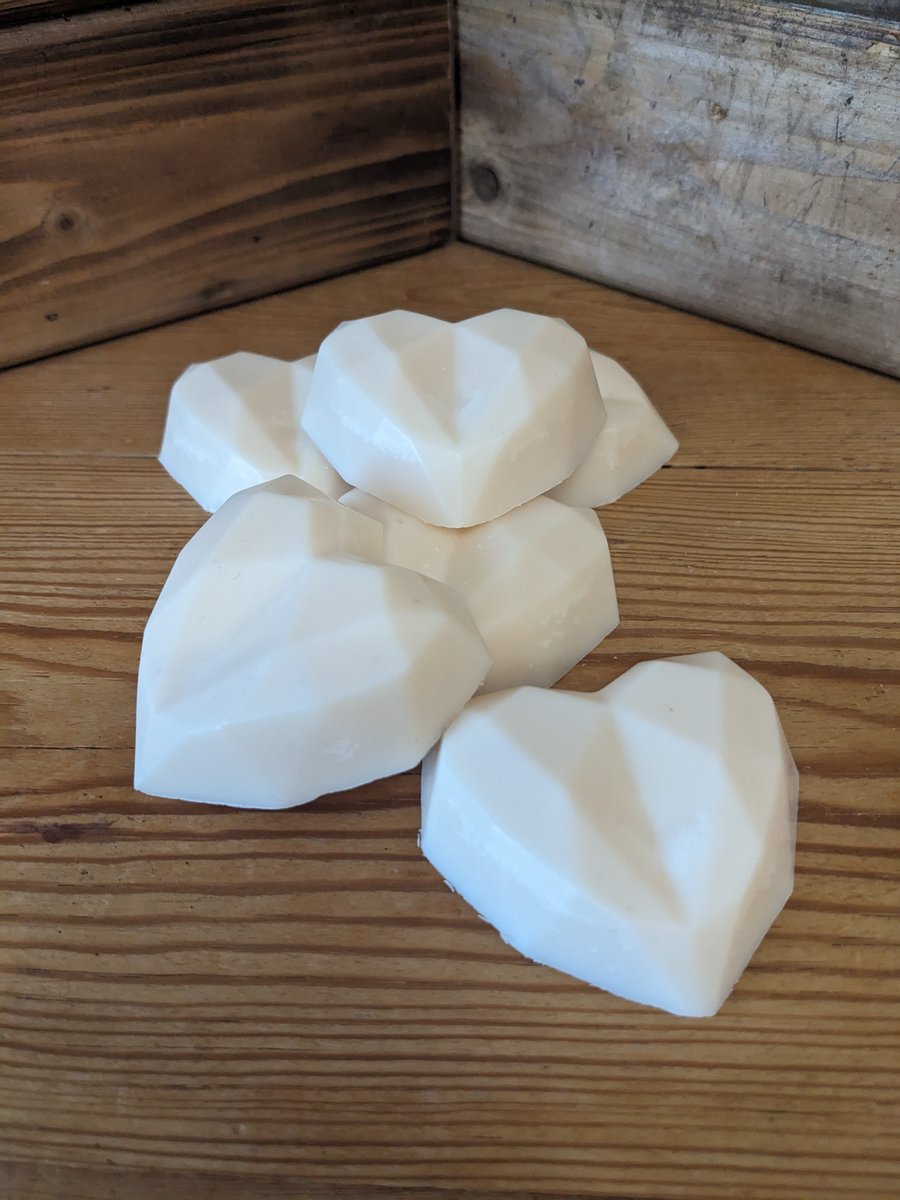 COTTON MUSK SOY WAX MELT GEO HEARTS – 6 PACK