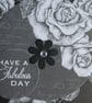 Birthday Card - Monchrome Roses - Have A Fabulous Day - Image 2