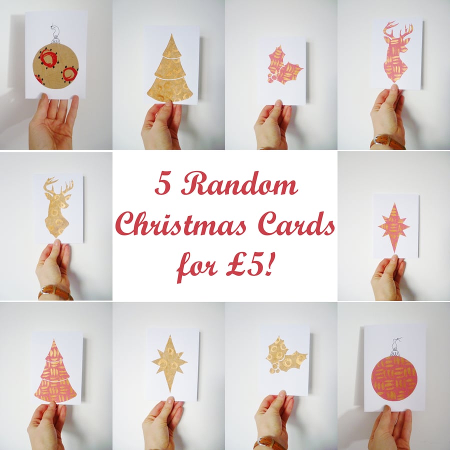 Lucky Dip - 5 Christmas Cards