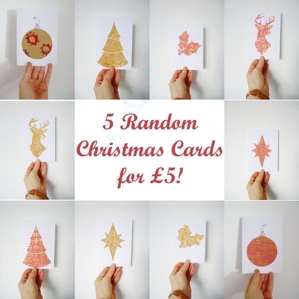 Lucky Dip - 5 Christmas Cards