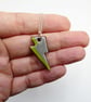 Green ceramic lightning pendant neclace - Image 5