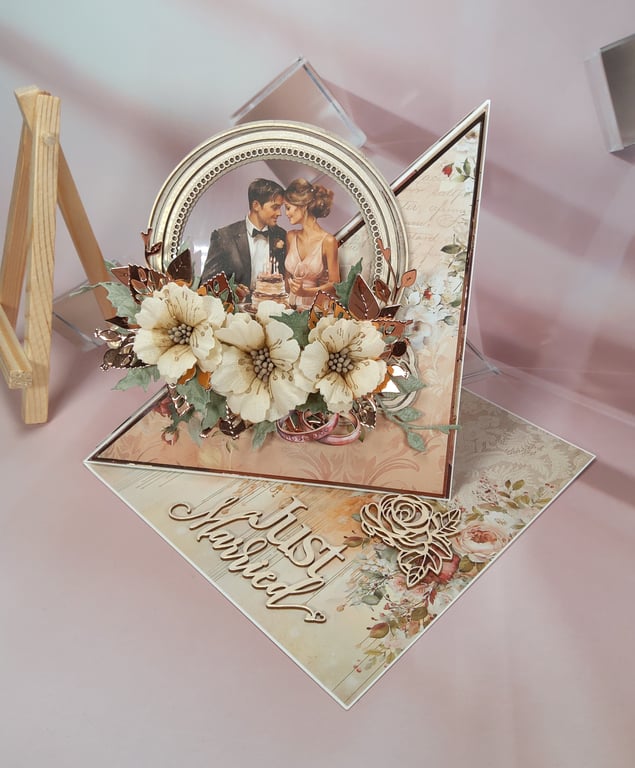 Handmade Wedding Card - Just Married (93)