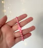 Pink Cross Seed Beaded Bracelet