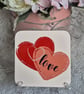 Love Heart Square Coaster