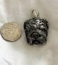 Bulldog Necklace - Sterling Silver - Oversized Charm - Image 3