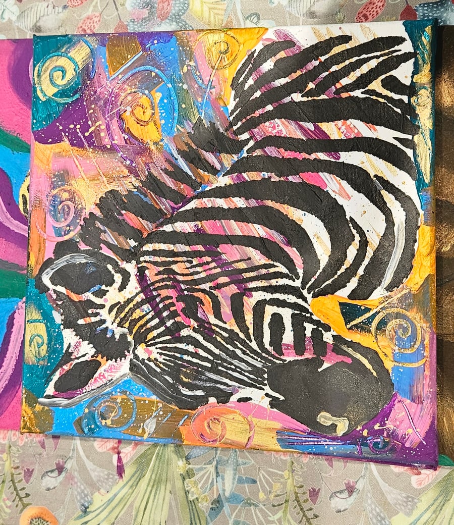 Vibrant zebra