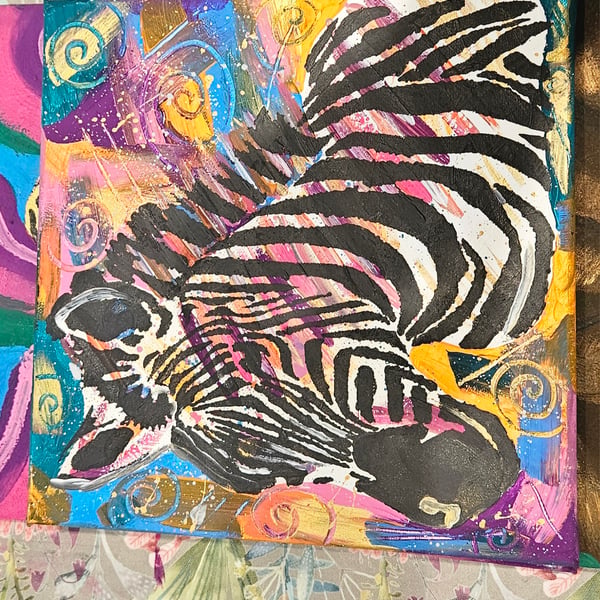 Vibrant zebra