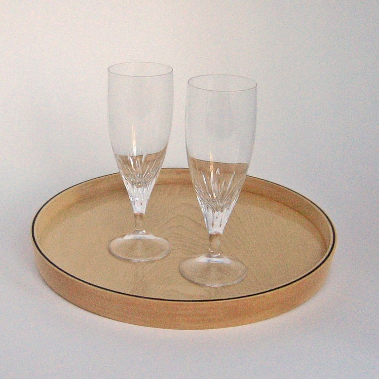 A stylish drinks tray