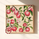 Apple Branches Cross Stitch Pattern (Needlepoint Compatible), Instant Access PDF
