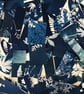 A Beautiful Bundle of Blue- Cyanotype Photogram off cuts.  - Image 10