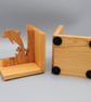 Wooden Dolphin Bookends - Oak - Image 4