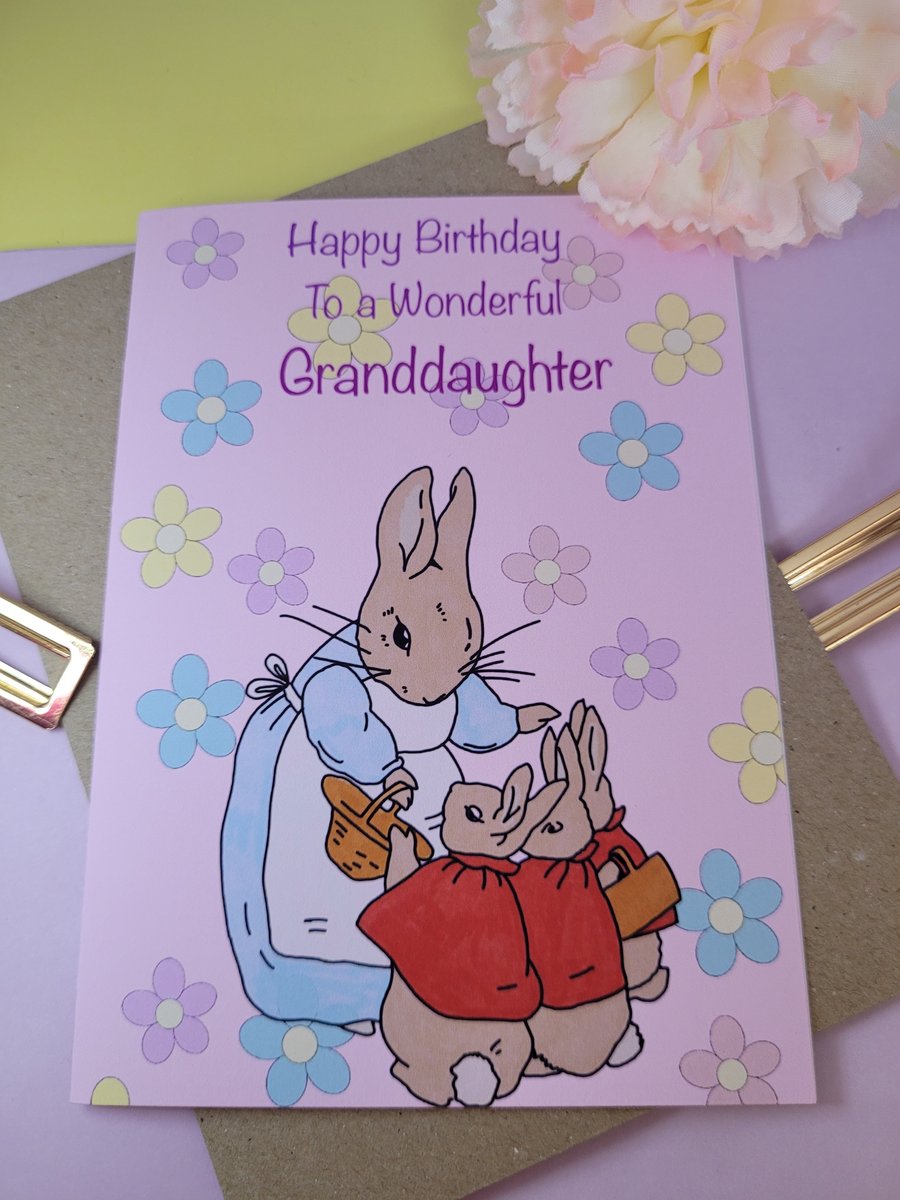 Granddaughter birthday card 