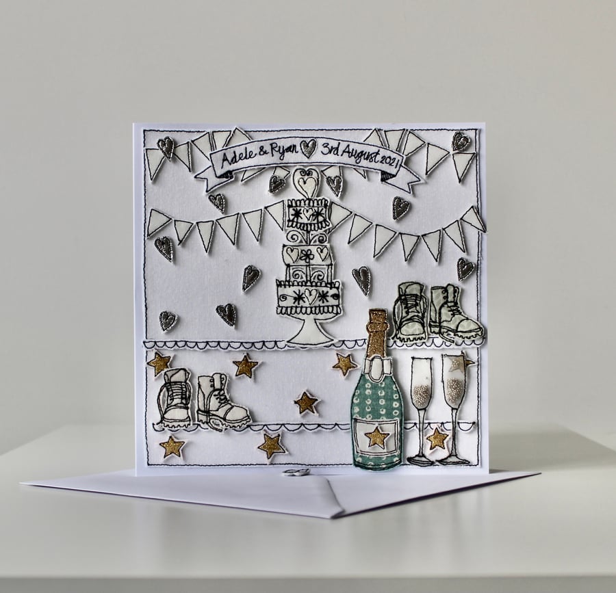 Special Order for A.M. - 'A Special Wedding Card' - Handmade Blank Card