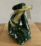 Drawstring Gift Bag, Reindeers and Christmas Trees, Handmade in the UK - Image 3