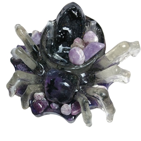The Lepidolite Moonweaver Spider