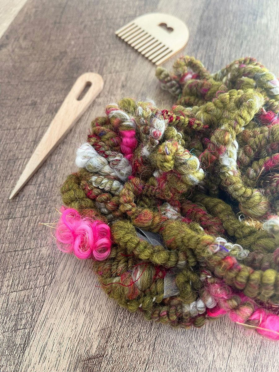 Art Yarn Handspun Corriedale and Polwarth