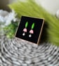 Nodding Flower Polyer Clay Earrings  - Image 7