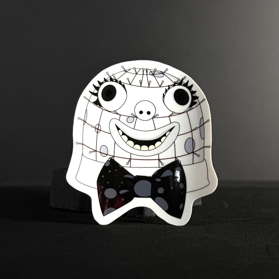 Pinhead Mr Blobby Illustrated Vinyl Sticker 