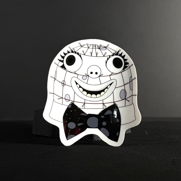 Pinhead Mr Blobby Illustrated Vinyl Sticker 
